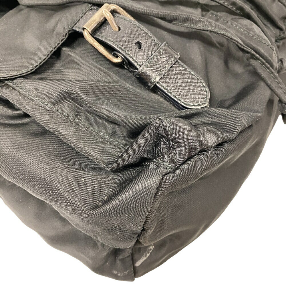 Prada Backpack Plate Black Triangular Nylon - image 3